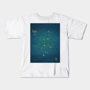 Night Sky Constellations - Virgo Kids T-Shirt